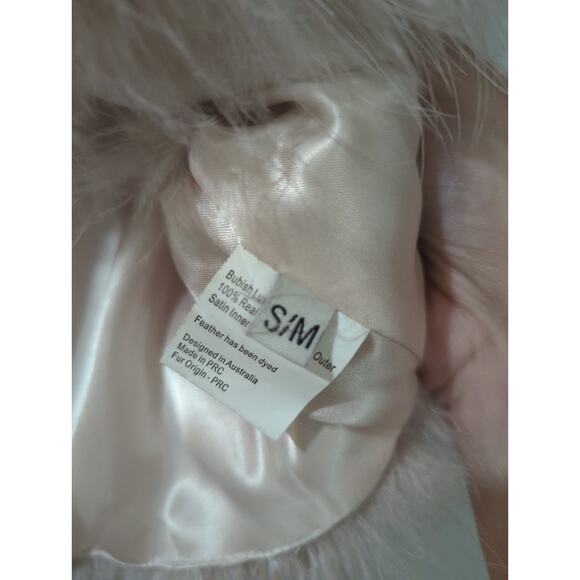 Bubish Blush Berlin Real Feather Bolero Shrug - Picture 4 of 7